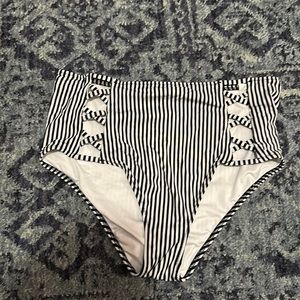 High waisted bikini bottoms
